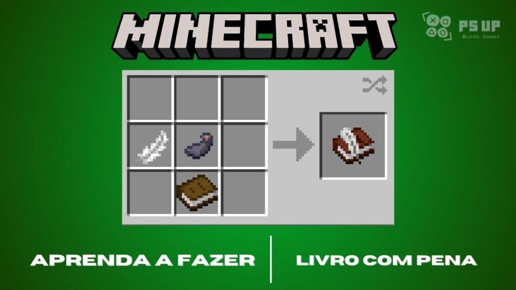 Como Fazer um Livro com Pena no Minecraft