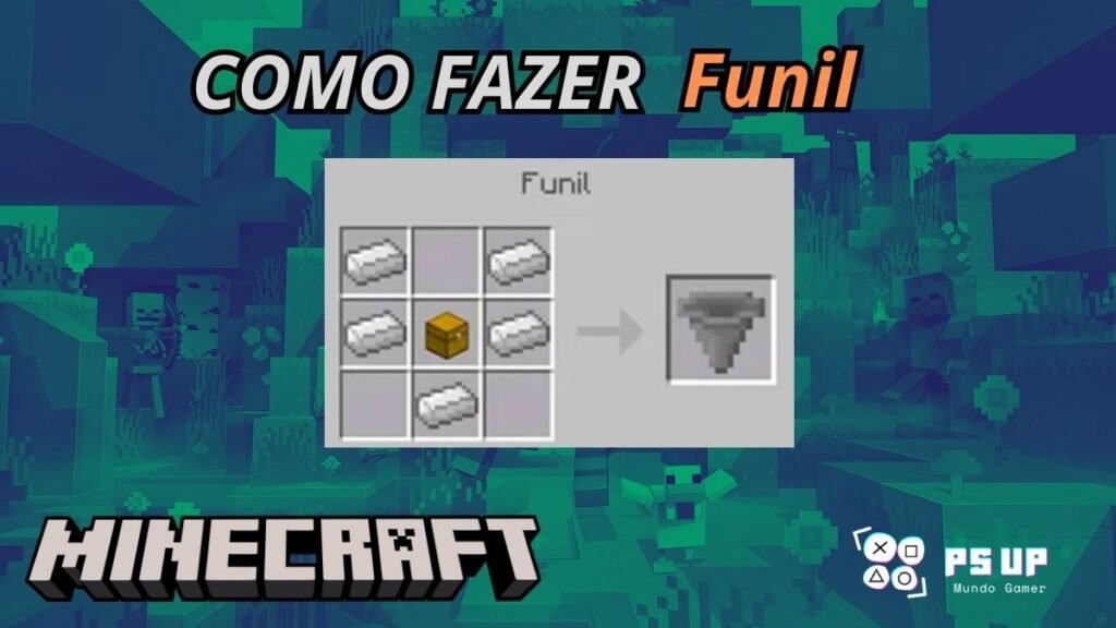 Materiais Necessários para Fazer um Funil no Minecraft